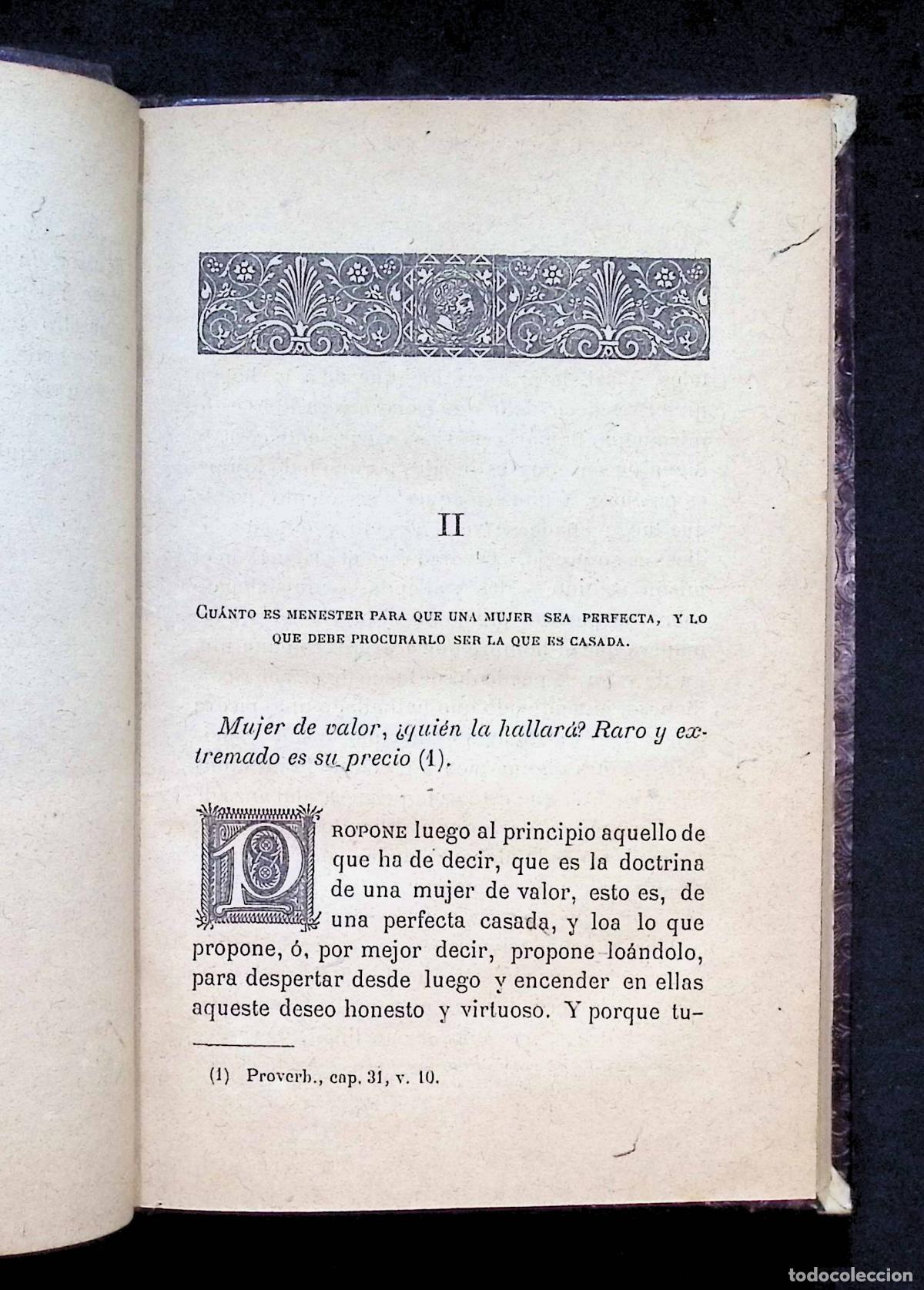Libros antiguos: LA PERFECTA CASADA. - LE&Oacute;N, Fray Lu&iacute;s de. 1885. - Foto 2