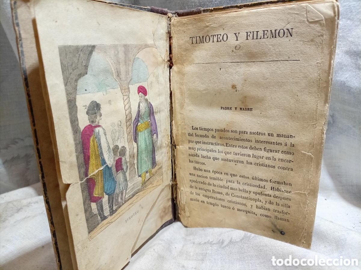 Libros antiguos: ANTIGUO, LIBRO, TIMOTEO Y FILEM&Oacute;N