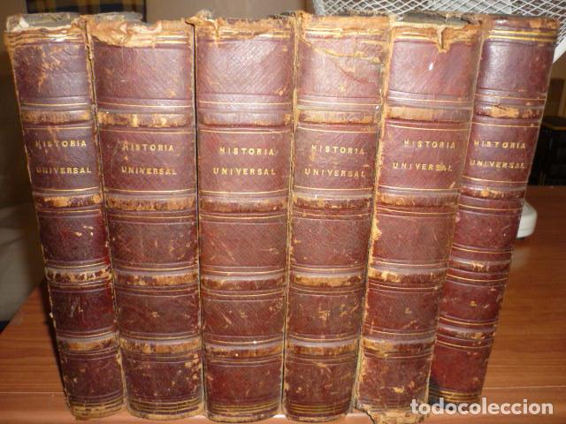 Libros antiguos: 6 TOMOS - HISTORIA UNIVERSAL, C&Egrave;SAR CANT&Uacute; - BIBLIOTECA ILUSTRADA GASPAR Y ROIG, A&Ntilde;O 1866