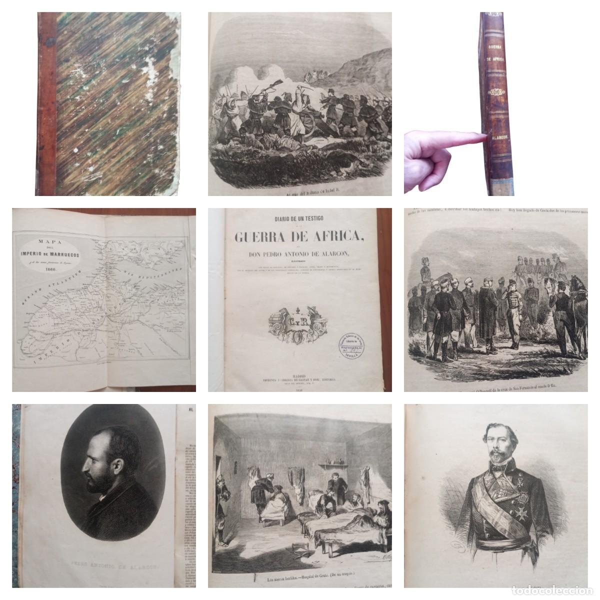 Libros antiguos: 1856 GUERRA DE AFRICA INFINIDAD DE GRABADOS Y MAPAS PEDRO ANTONIO DE ALARCON 30CMS LG34