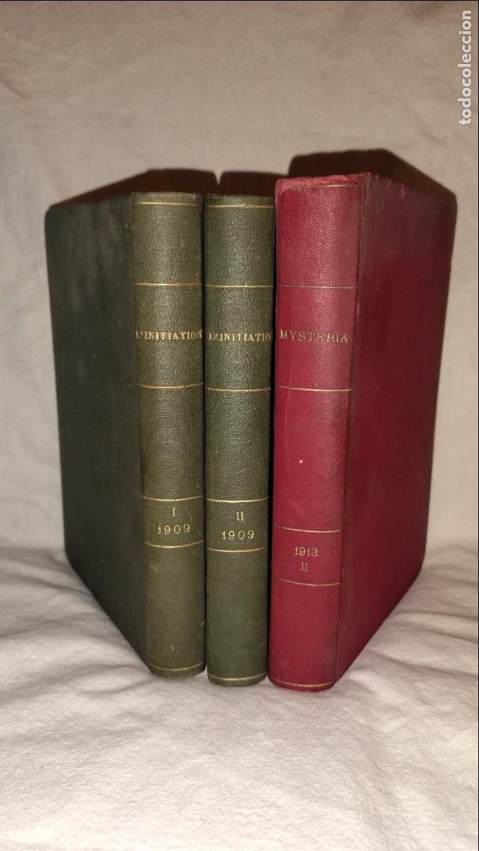 Libros antiguos: REVISTAS ESOTERICAS-MYSTERIA&bull;L' INITATION - A&Ntilde;OS 1909&bull;1913 - G.ENCAUSSE PAPUS.