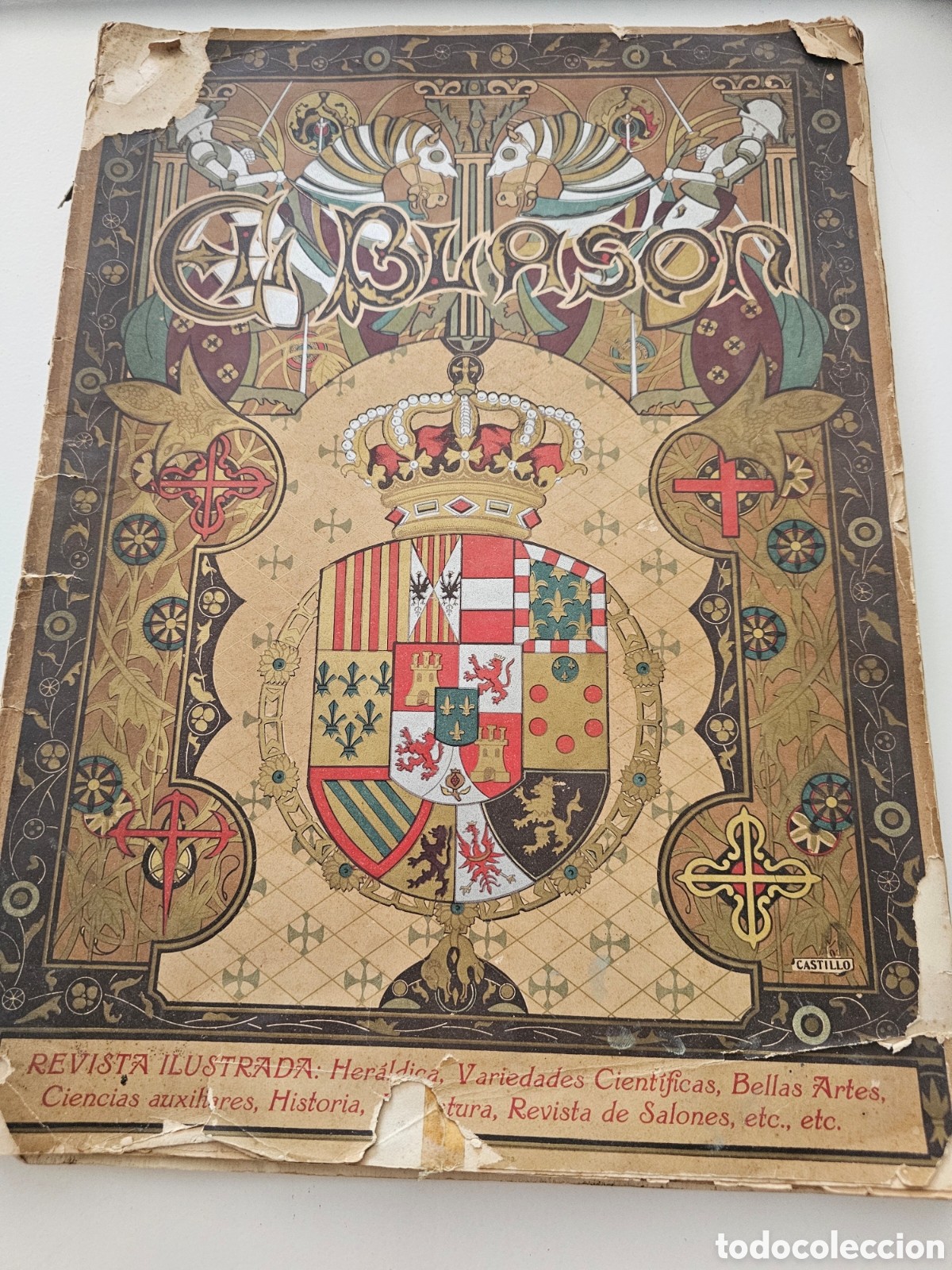Libros antiguos: ​Revista Antigua &rdquo;El Blason&rdquo; (A&ntilde;o 1906) - Especial Alianza / Boda Alfonso XIII y Victoria Eugenia -