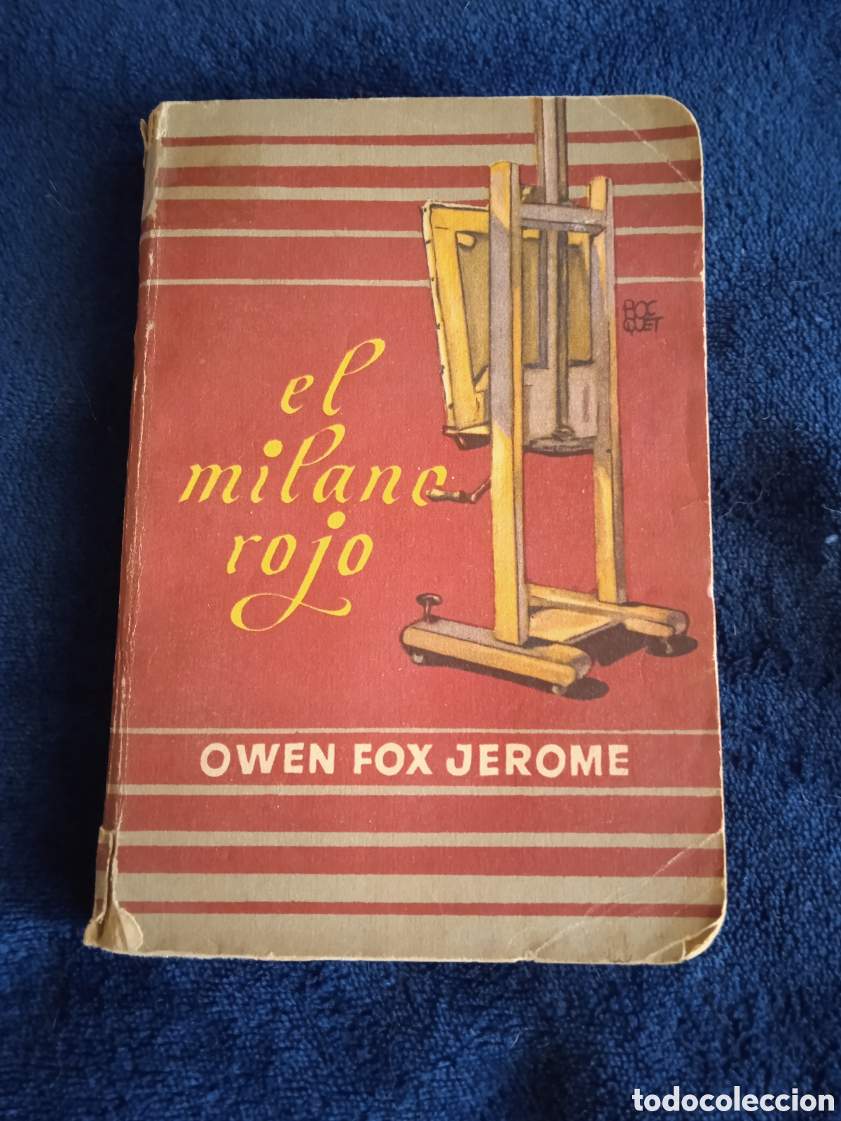 Livros antigos: BIBLIOTECA ORO DE BOLSILLO, -EL MILANO ROJO. / OWEN FOX -ED. MOLINO