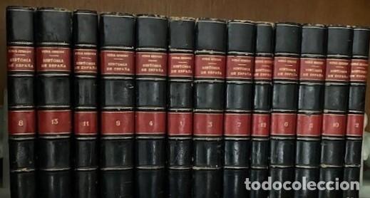 Libros antiguos: HISTORIA GENERAL DE ESPA&Ntilde;A Y DE SUS INDIAS, VICTOR GEBHARDT, 13 TOMOS, 1864