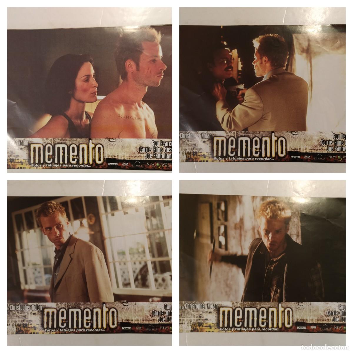 Libros antiguos: MEMENTO - CRISTOPHER NOLAN - COLECCION DE 8 FOTOCROMOS -VER FOTOS - CINE