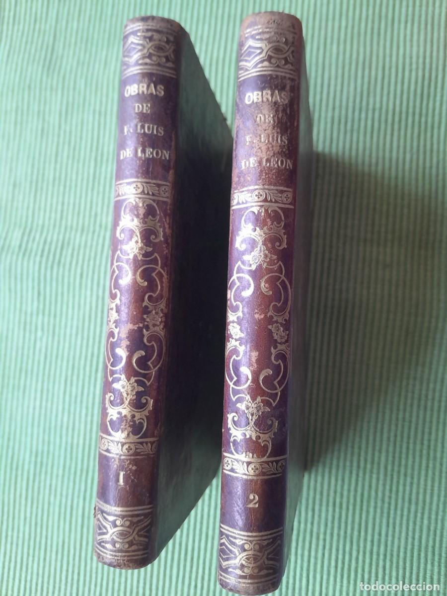 Libros antiguos: OBRAS DE FRAY LUIS DE LEON. ANTOLIN MERINO. TOMOS I Y II. BARCELONA 1846