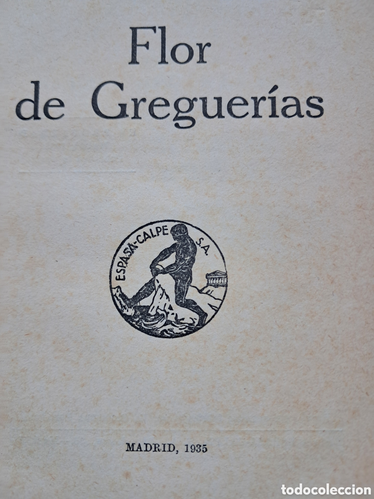 Libros antiguos: Flor de greguer&iacute;as de G&oacute;mez de la Serna - Foto 2