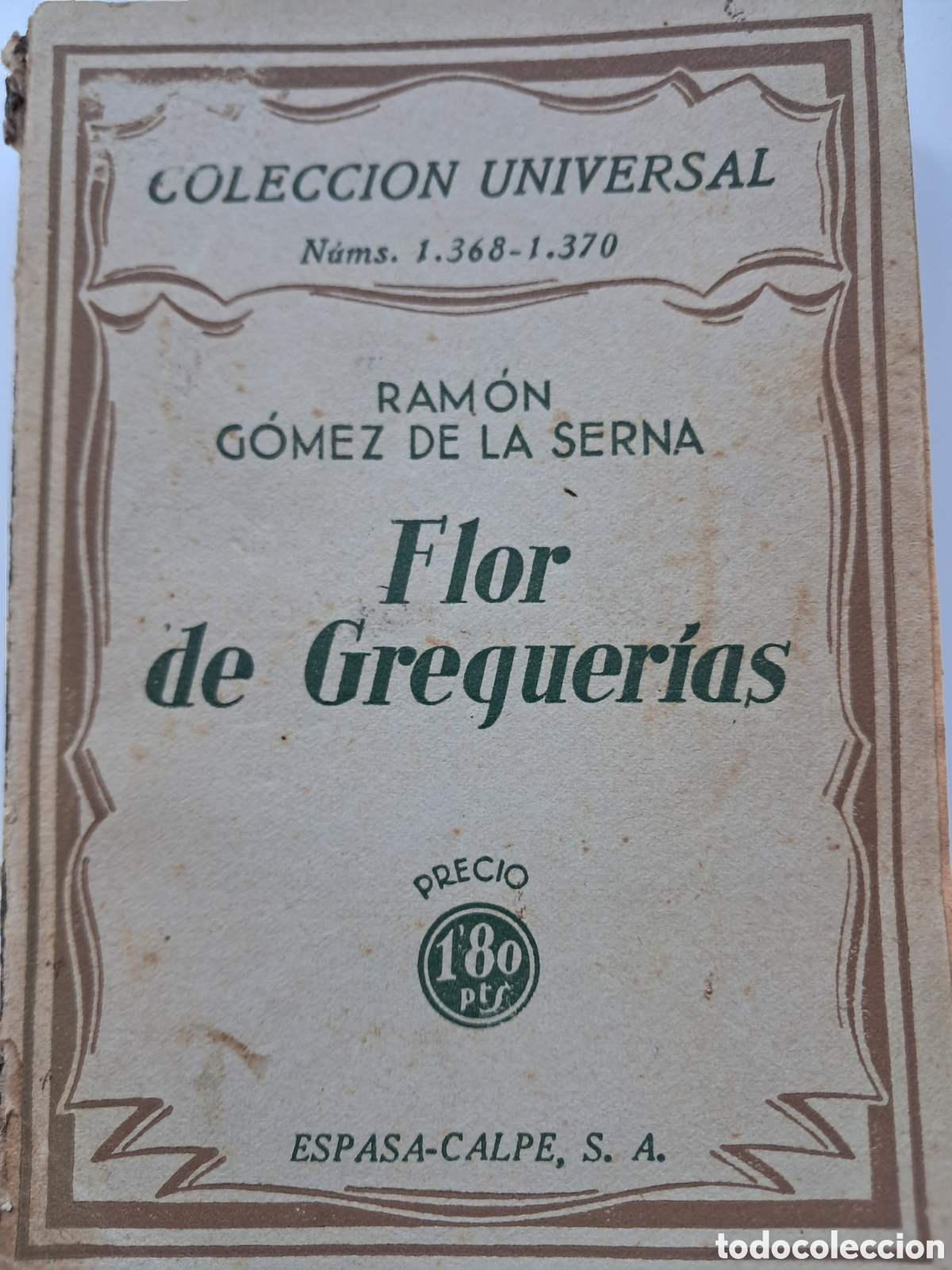 Libros antiguos: Flor de greguer&iacute;as de G&oacute;mez de la Serna - Foto 1