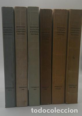Livres anciens: Treballs de la Instituci&oacute; catalana d&acute;Historia natural. 6 volums - VARIOS