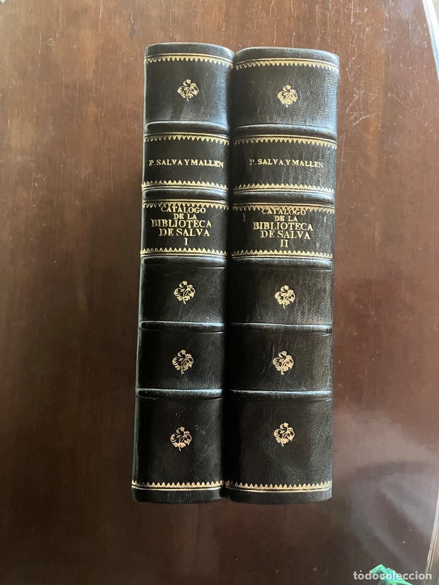 Libros antiguos: CAT&Aacute;LOGO DE LA BIBLIOTECA DE SALV&Aacute;. POR PEDRO SALV&Aacute; Y MALLEN. 2 TOMOS VALENCIA 1872. INTONSO