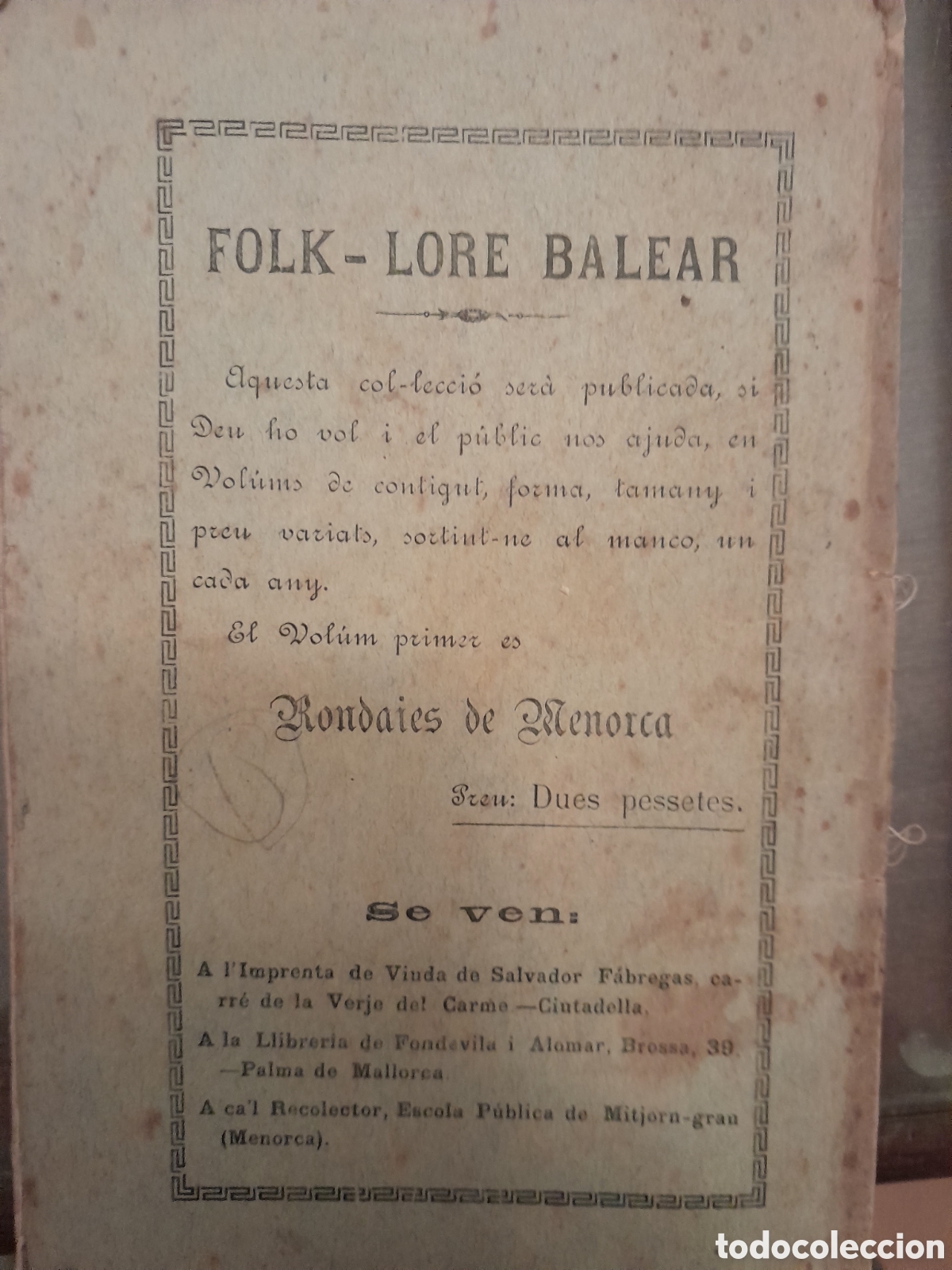 Libros antiguos: Rodaies de menorca 1914 - Foto 2