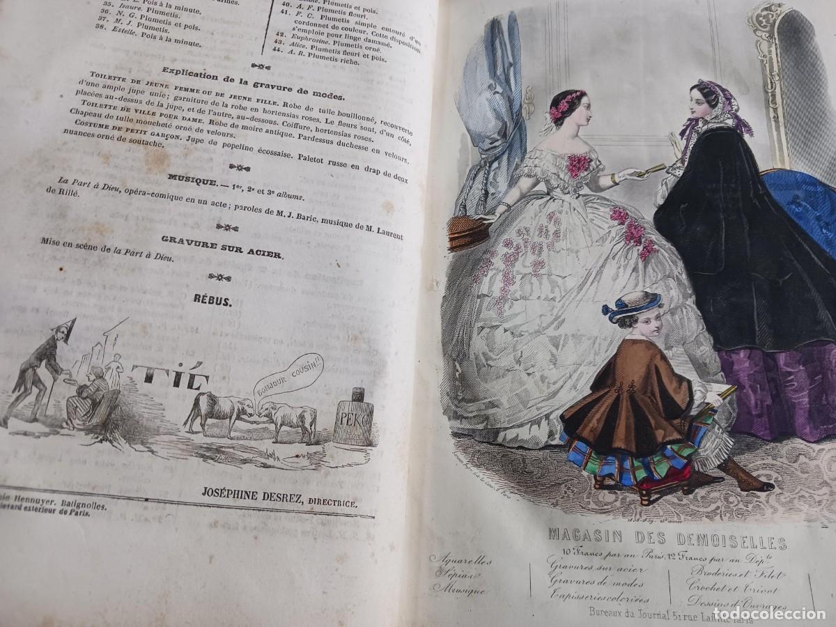 Libros antiguos: 1858-1859: MAGASIN DES DEMOISELLES / REVISTA PARA SE&Ntilde;ORITAS