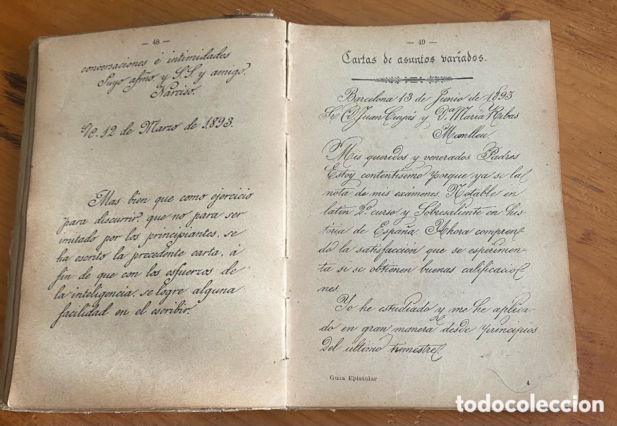 Libros antiguos: Guia Epistolar a&ntilde;o 1908 - Foto 2