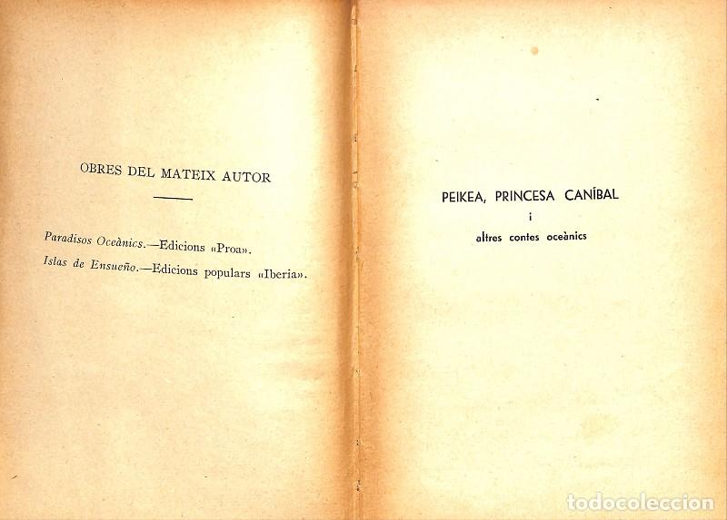 Libros antiguos: Peikea, Princesa Can&iacute;bal: i altres contes oce&agrave;nics - Aurora Bertrana - Balagu&eacute; - 1934 - Barcelona