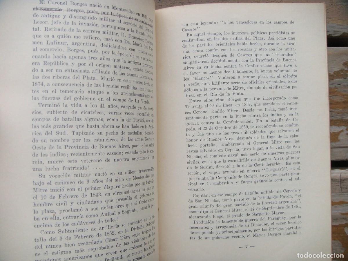 Libros antiguos: Jos&eacute; Le&oacute;n Su&aacute;rez: EL CORONEL FRANCISCO BORGES. (Jorge. Luis Borges) - Foto 3