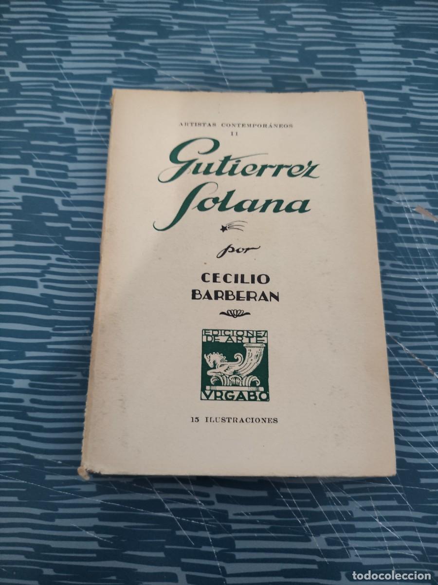 Libros antiguos: GUTIERREZ SOLANA,CECILIO BARBERAN, MADRID,1933,86 P&Aacute;GINAS.