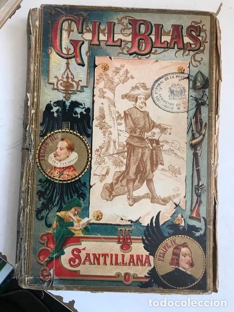 Libros antiguos: Historia de Blas de Santillana - Alain Rene le Sage - Editorial Calleja- A&ntilde;o 1876