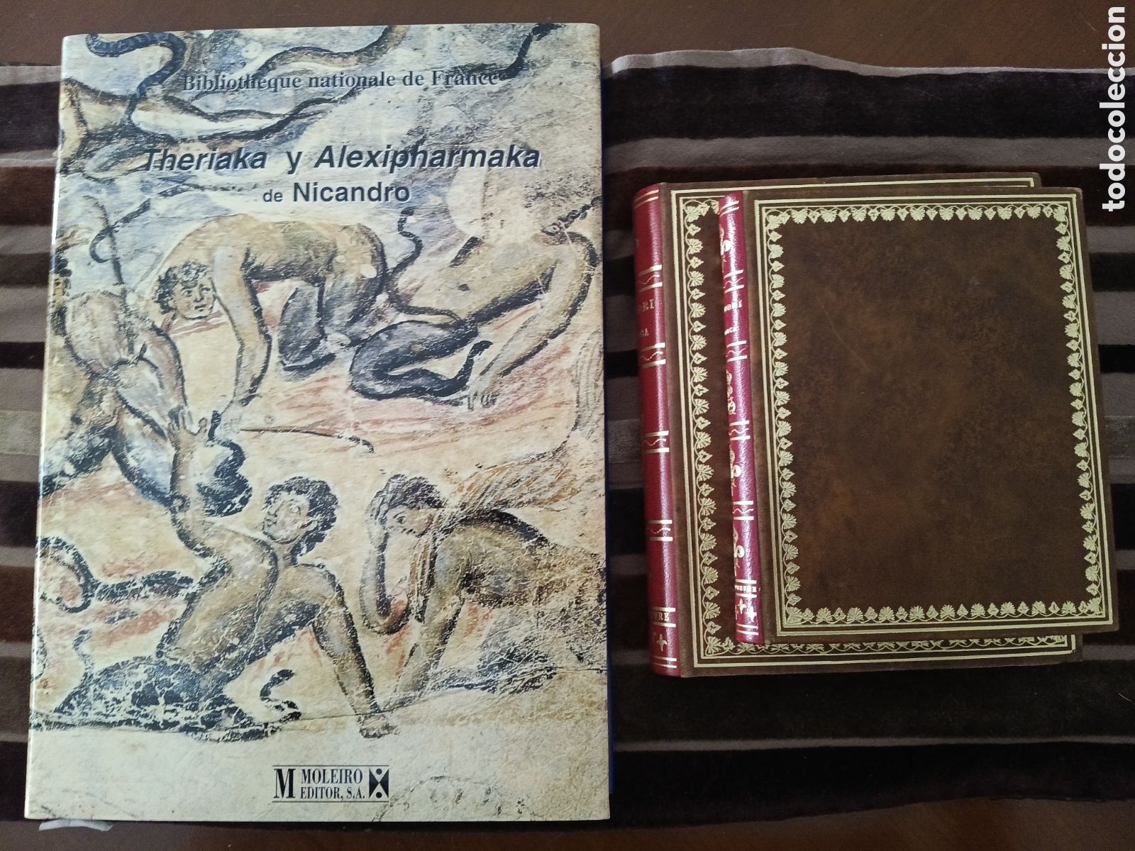 Libros antiguos: Theriaka y Alexipharmaka de Nicandro. EDITORIAL MOLEIRO. FACSIMIL.