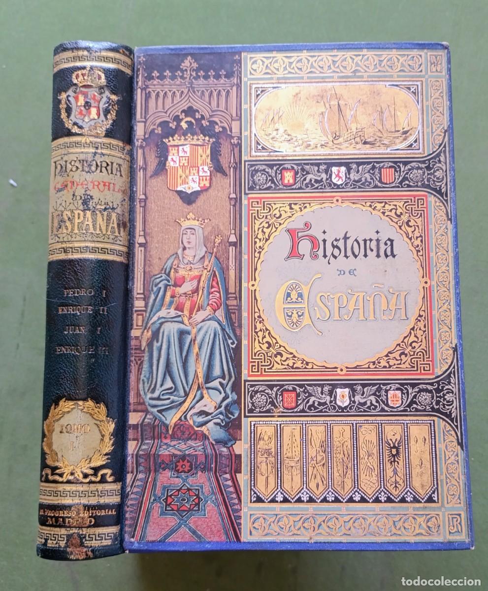 Libros antiguos: HIST&Ograve;RIA GENERAL DE ESPA&Ntilde;A - C&Aacute;NOVAS DEL CASTILLO - CASTILLA Y LE&Oacute;N - I - J. CATALINA GARCIA - 1893