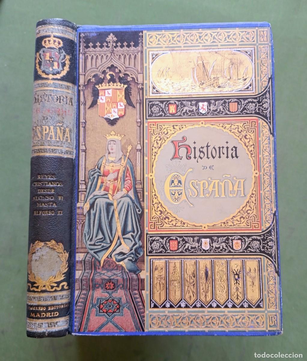 Libros antiguos: HIST&Ograve;RIA GENERAL DE ESPA&Ntilde;A - C&Aacute;NOVAS DEL CASTILLO - REYES CRISTIANOS - MANUEL COLMEIRO - 1893