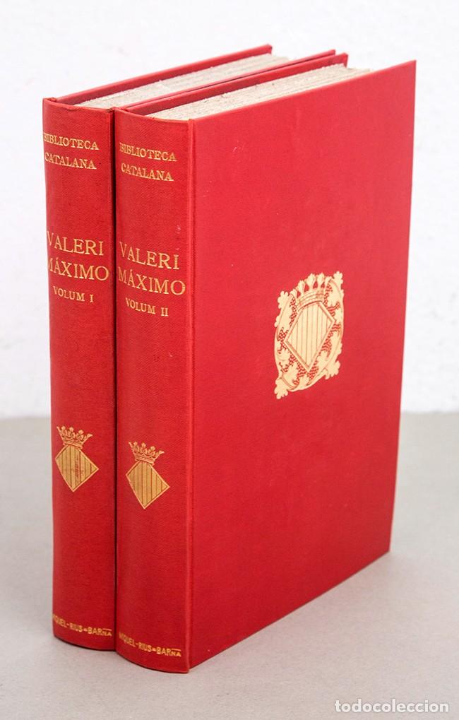 Libros antiguos: VALERI M&Agrave;XIMO - VOL&Uacute;MENES I Y II - MIQUEL Y PLANAS - BIBLIOTECA CATALANA - 1914