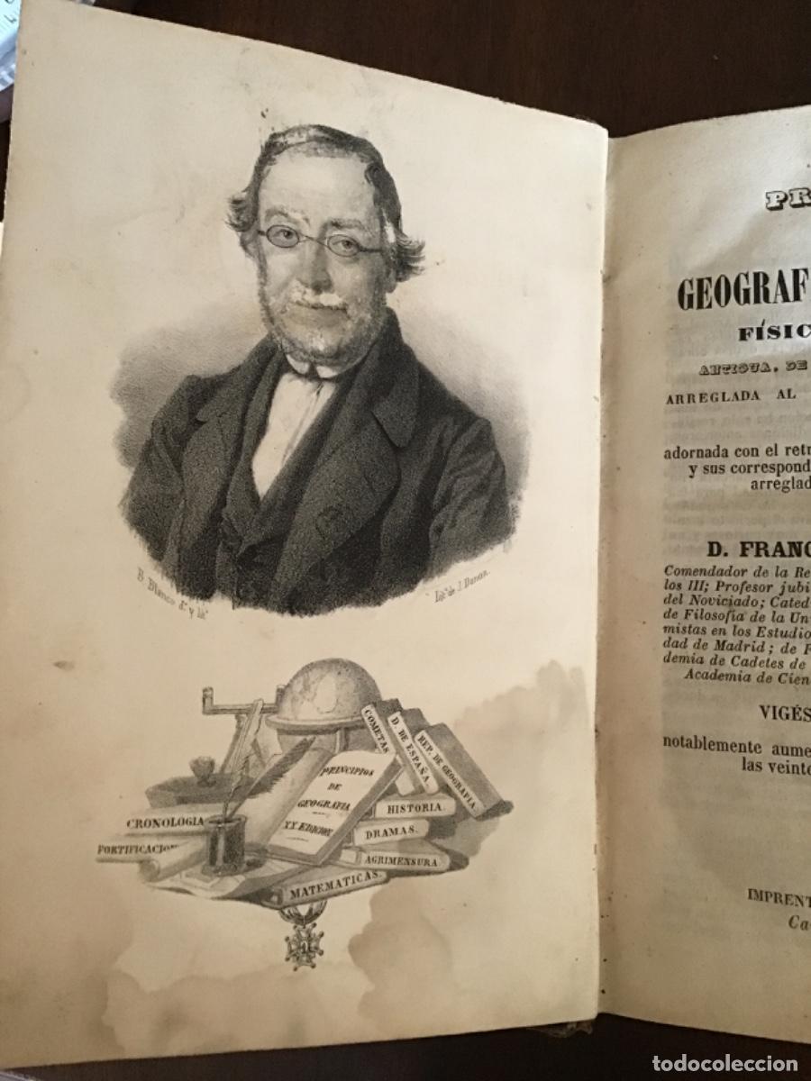 Libros antiguos: Principios de Geograf&iacute;a Astron&oacute;mica, F&iacute;sica y Pol&iacute;tica, Francisco Verdejo Paez, 1861