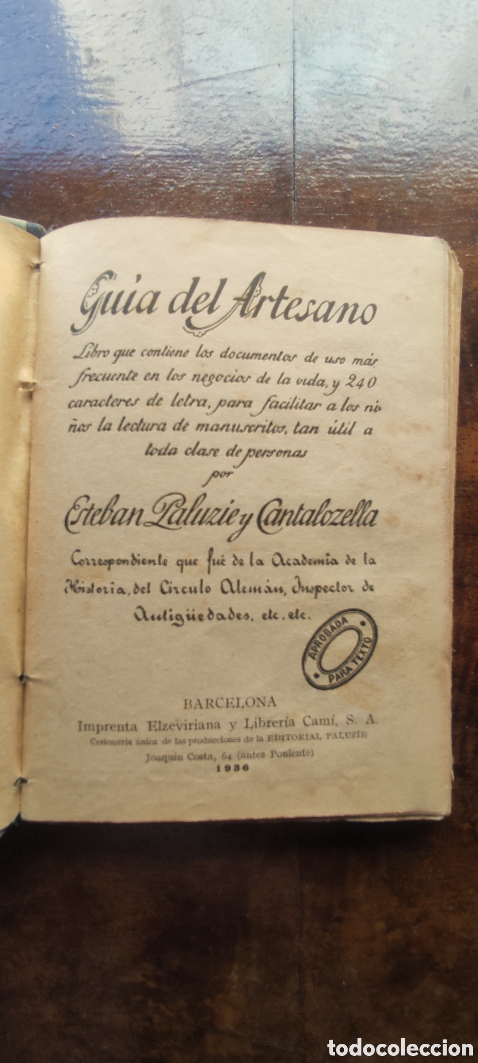 Libros antiguos: Guia del artesano E. palyzzue 1936 - Foto 3