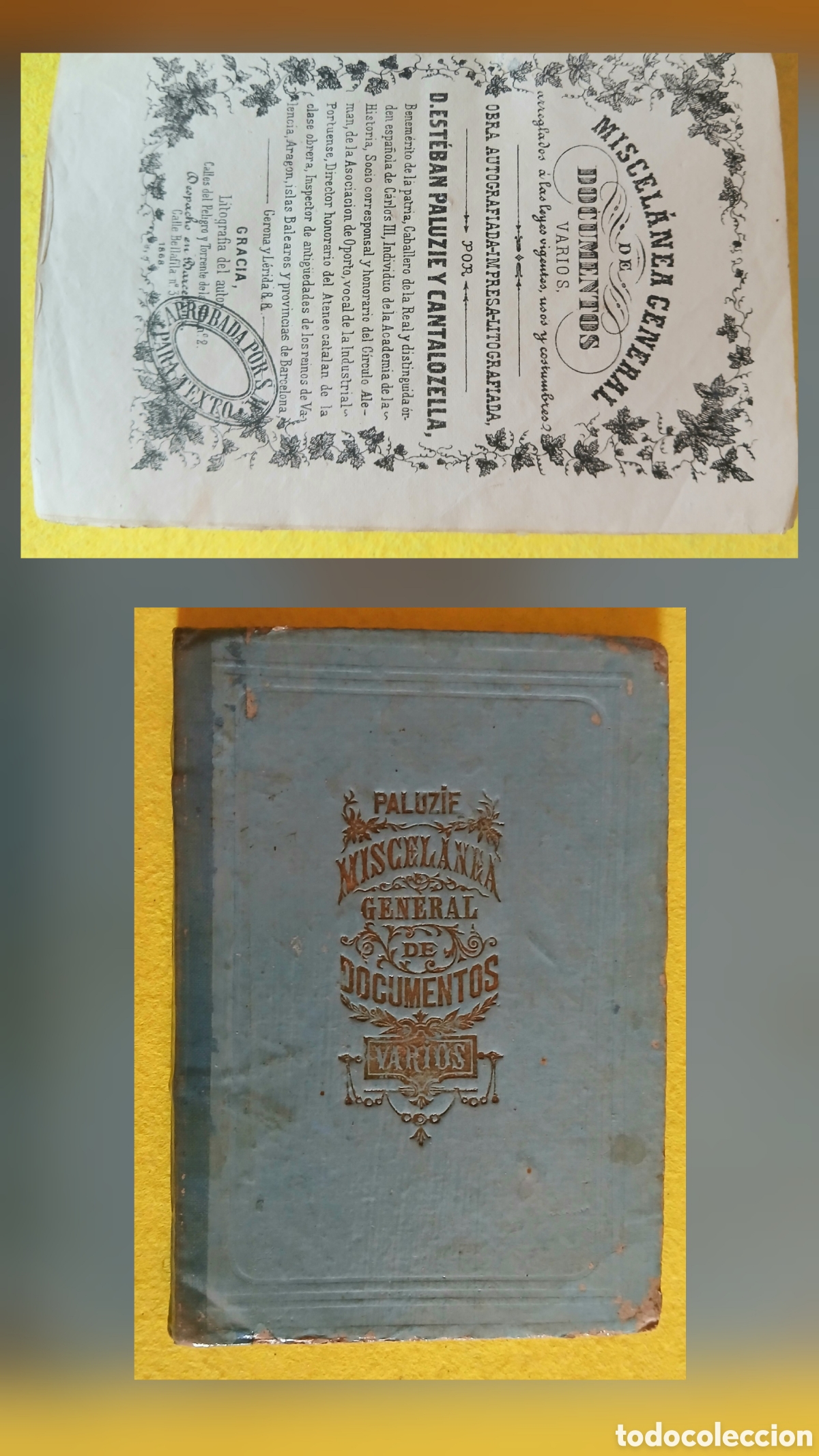 Libros antiguos: Miscel&aacute;nea general de documentos