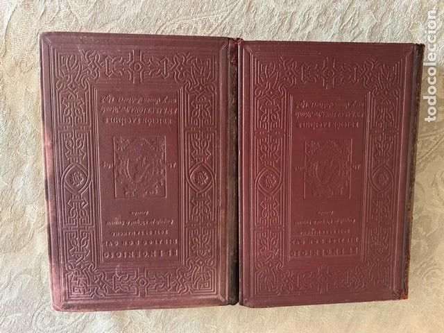 Libros antiguos: Don Quijote de la Mancha. Miguel de Cervantes. 2 tomos (1 volumen complementario)