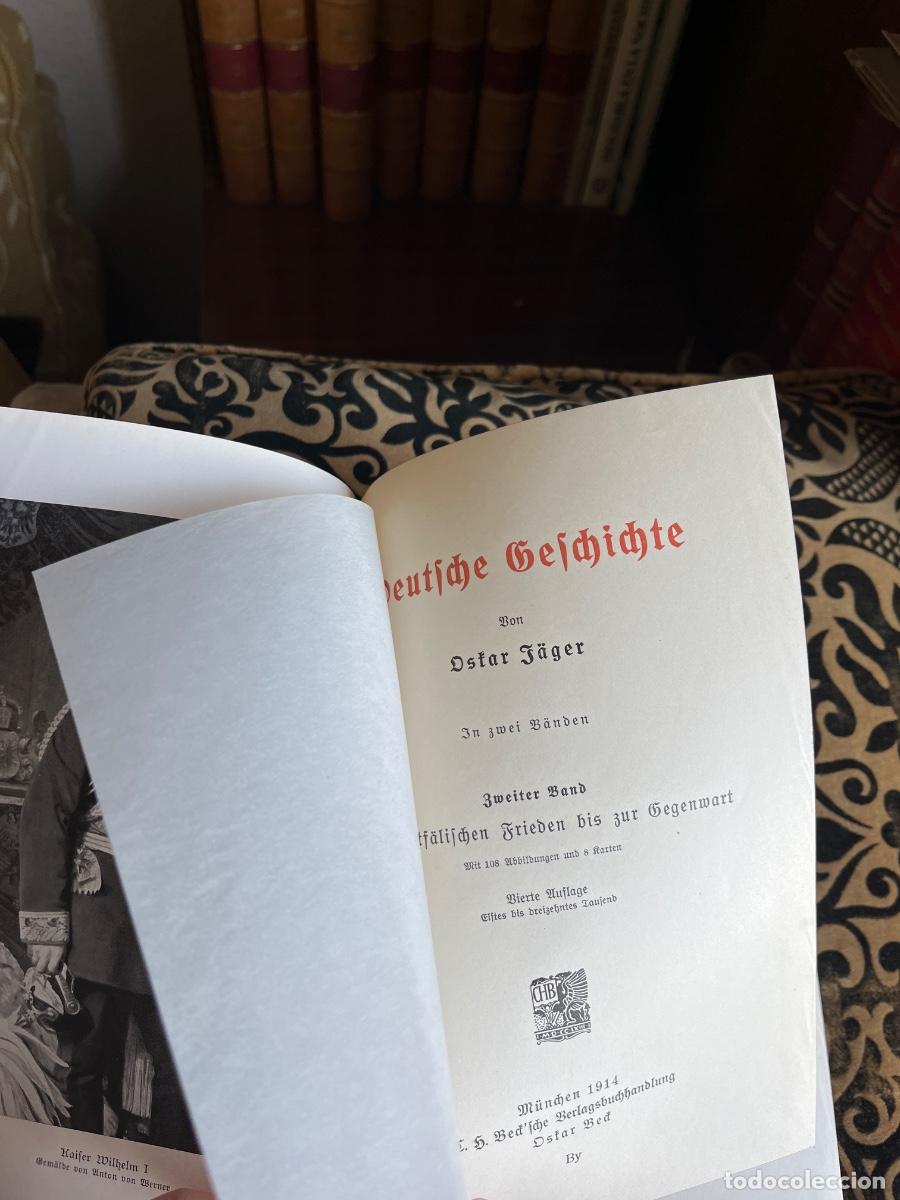 Libros antiguos: Oskar J&auml;ger Deutsche Geschichte, 1914 - Foto 4