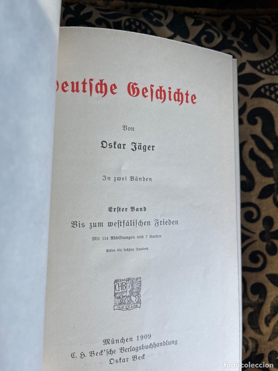 Libros antiguos: Oskar J&auml;ger Deutsche Geschichte, 1914 - Foto 8