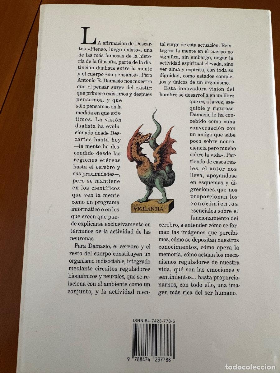 Libros antiguos: El error de Descartes - Foto 2