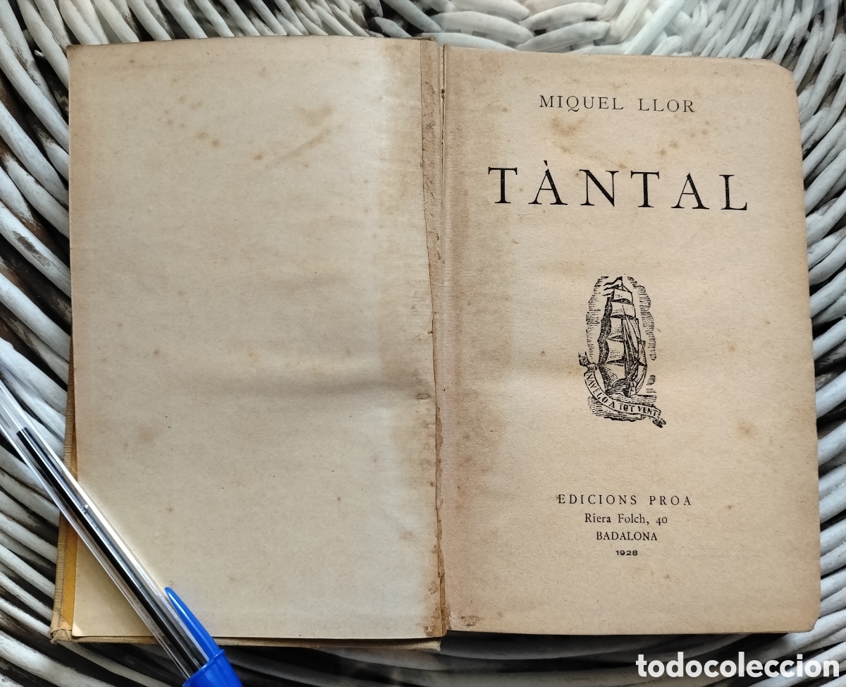 Libros antiguos: T&agrave;ntal, novela de Miquel Llor - Foto 4