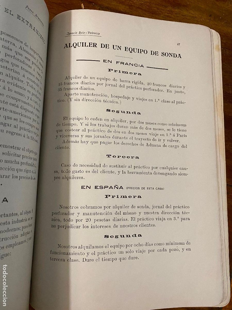 Libros antiguos: Pozos artesianos. Ignacio Ruiz 1912 - Foto 6