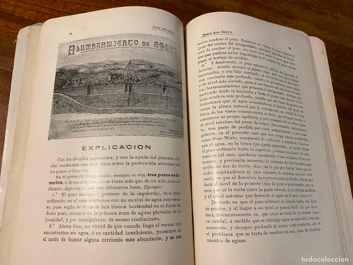 Libros antiguos: Pozos artesianos. Ignacio Ruiz 1912 - Foto 7