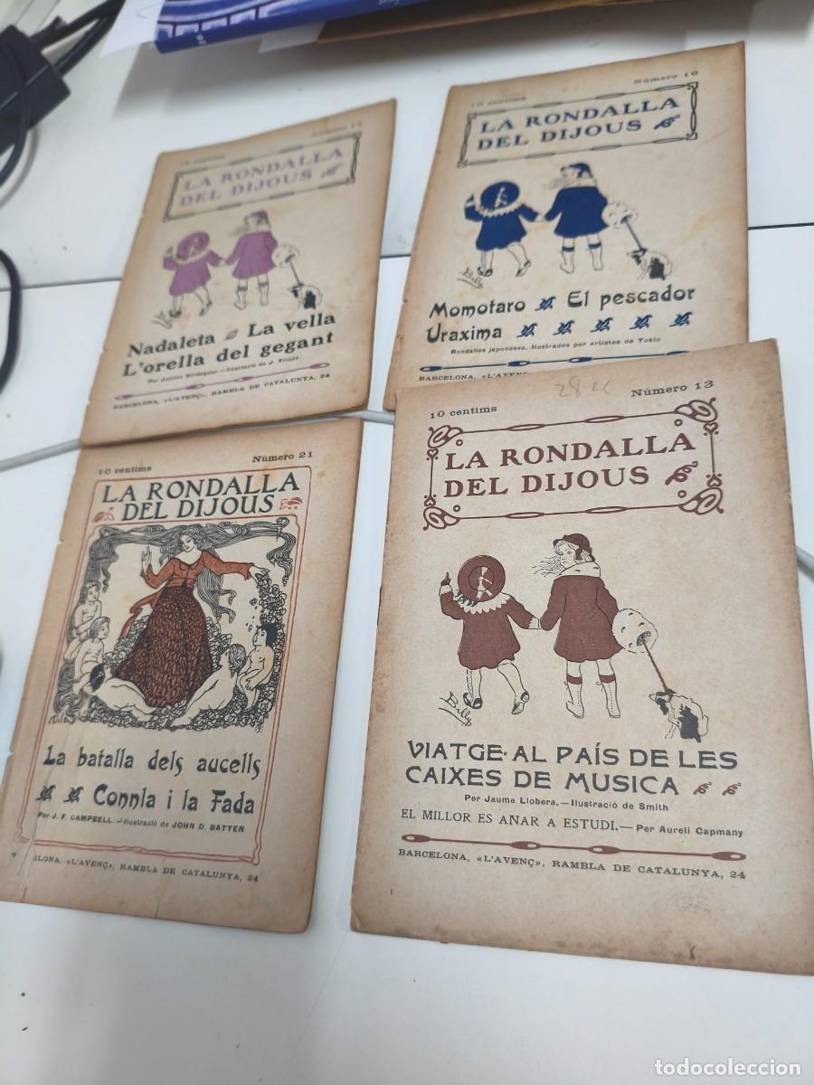 Libros antiguos: 4 LA RONDALLA DE DIJOUS N&uacute;m: 13, 14, 16 i 21. Batalla aucells
