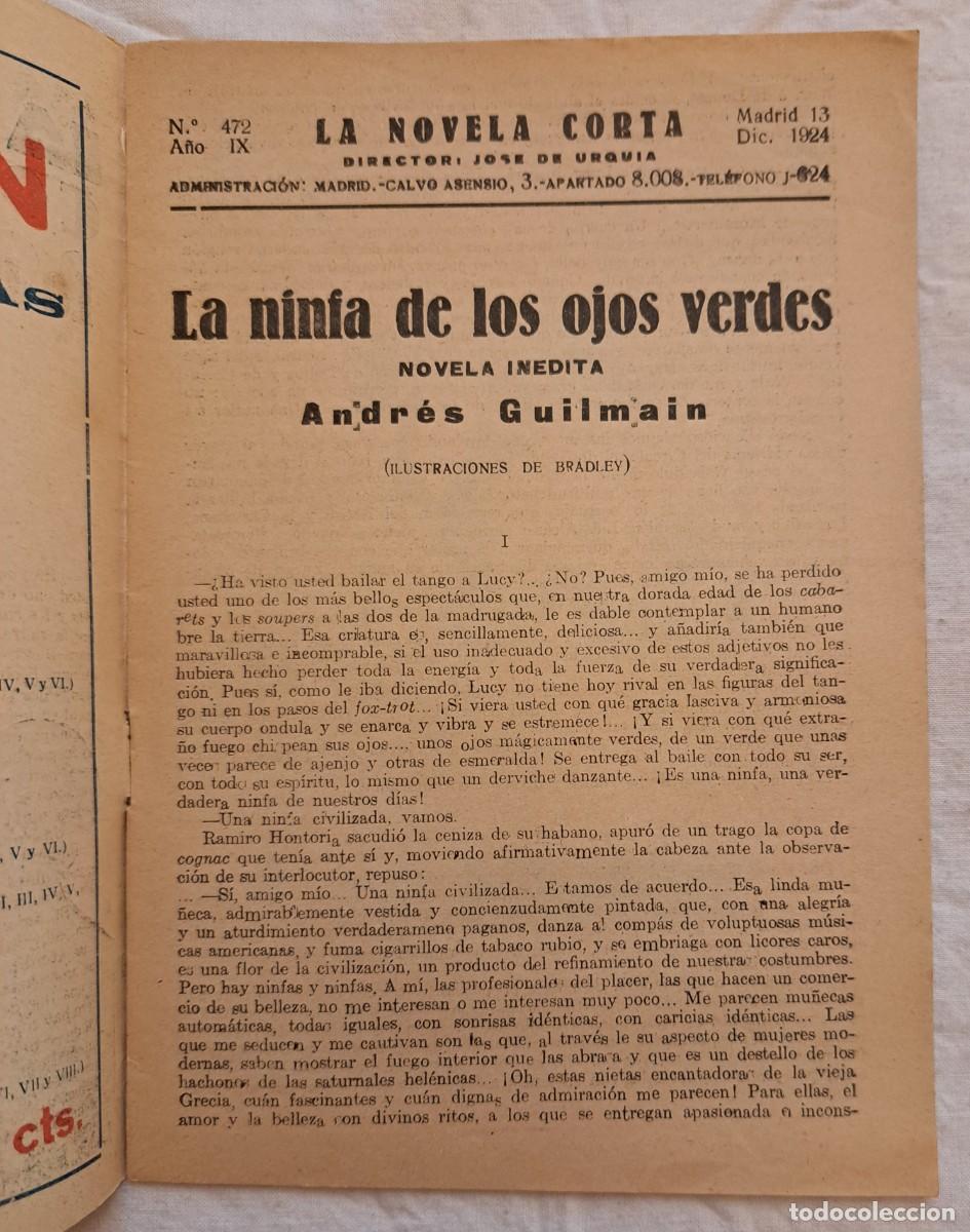 Libros antiguos: La ninfa de los ojos verdes. Andres Guilmain. - Foto 2