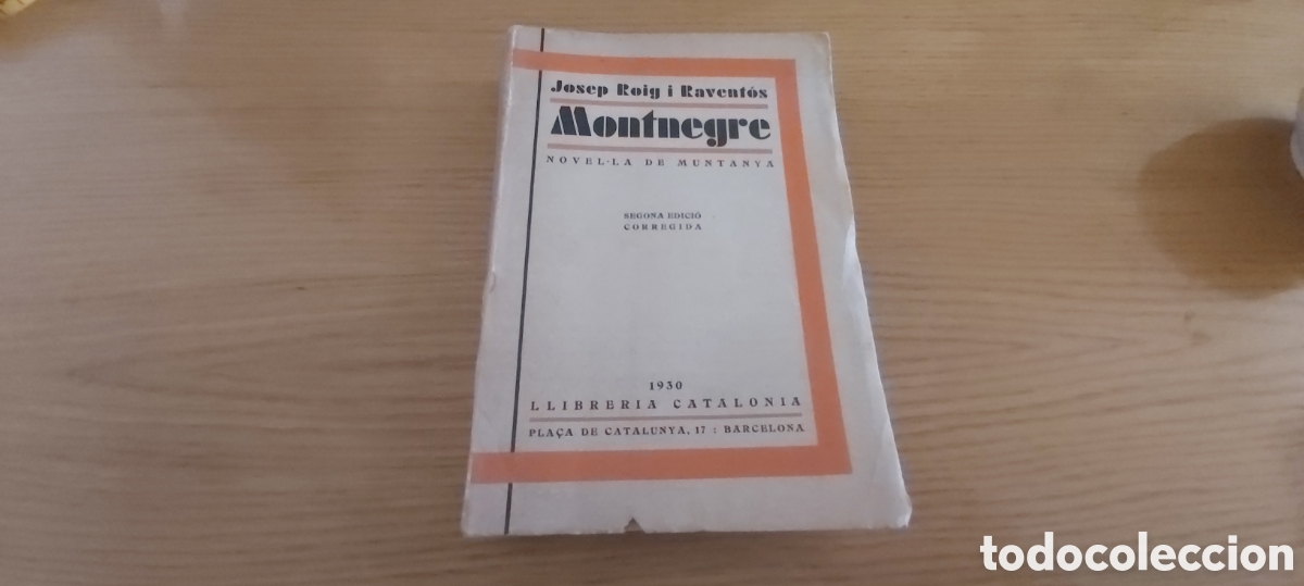 Libros antiguos: Montnegre novel&middot;la de muntanya - Josep Roig i Ravent&oacute;s - llibreria catalonia 1930