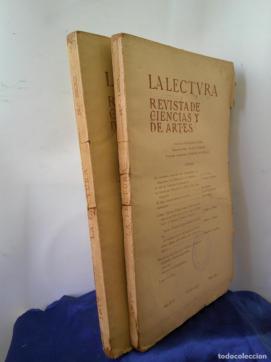 Libros antiguos: &iexcl;&iexcl; LA LECTURA, Revistas D Ciencias Y Artes. Dir. Fco. ACEBAL. (2) Julio y Agosto-1917. !!C-32.