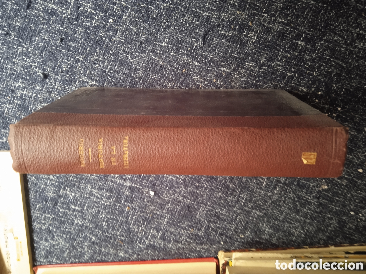 Libros antiguos: historia general de la literatura / Jos&eacute; Rogerio S&aacute;nchez -ED. EDITORIAL HERNANDO 1931