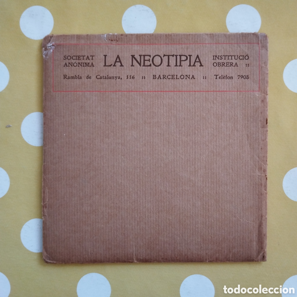 Libros antiguos: CALENDARI PER A 1916 PUBLICAT PER LA NEOTIPIA AMB SOBRE ORIGINAL