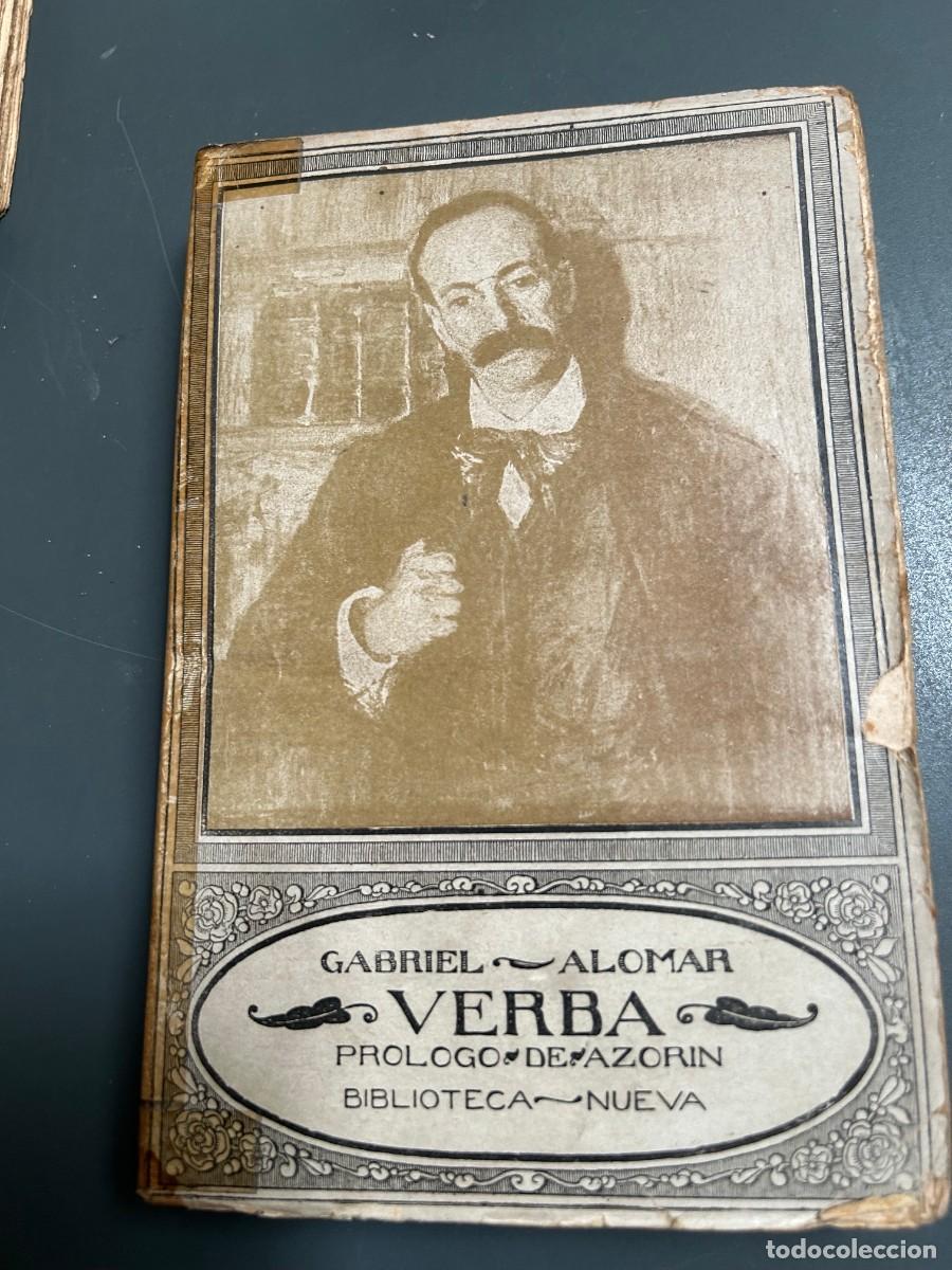 Libros antiguos: VERBA. GABRIEL ALOMAR. PROLOGO AZORIN.