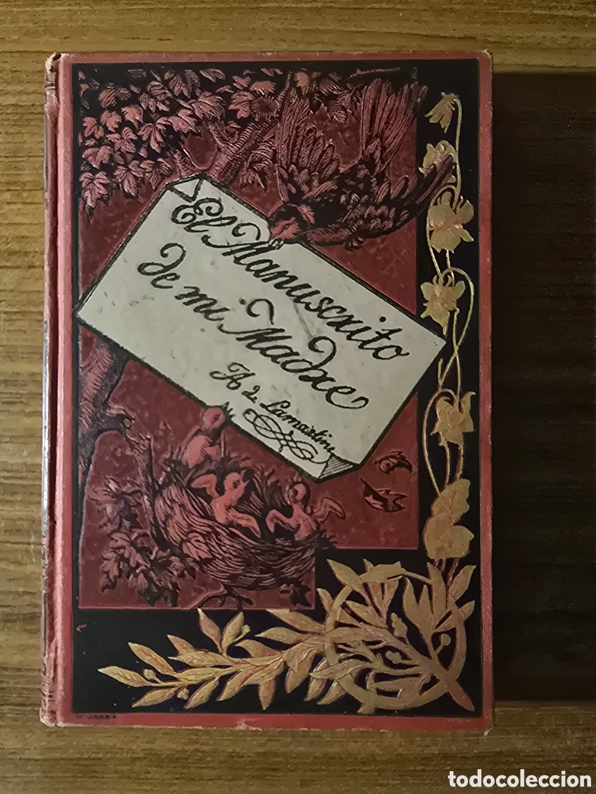 Libros antiguos: EL MANUSCRITO DE MI MADRE,A.DE LAMARTINE,A&Ntilde;O 1885,(BIBLIOTECA SALVATELLA)