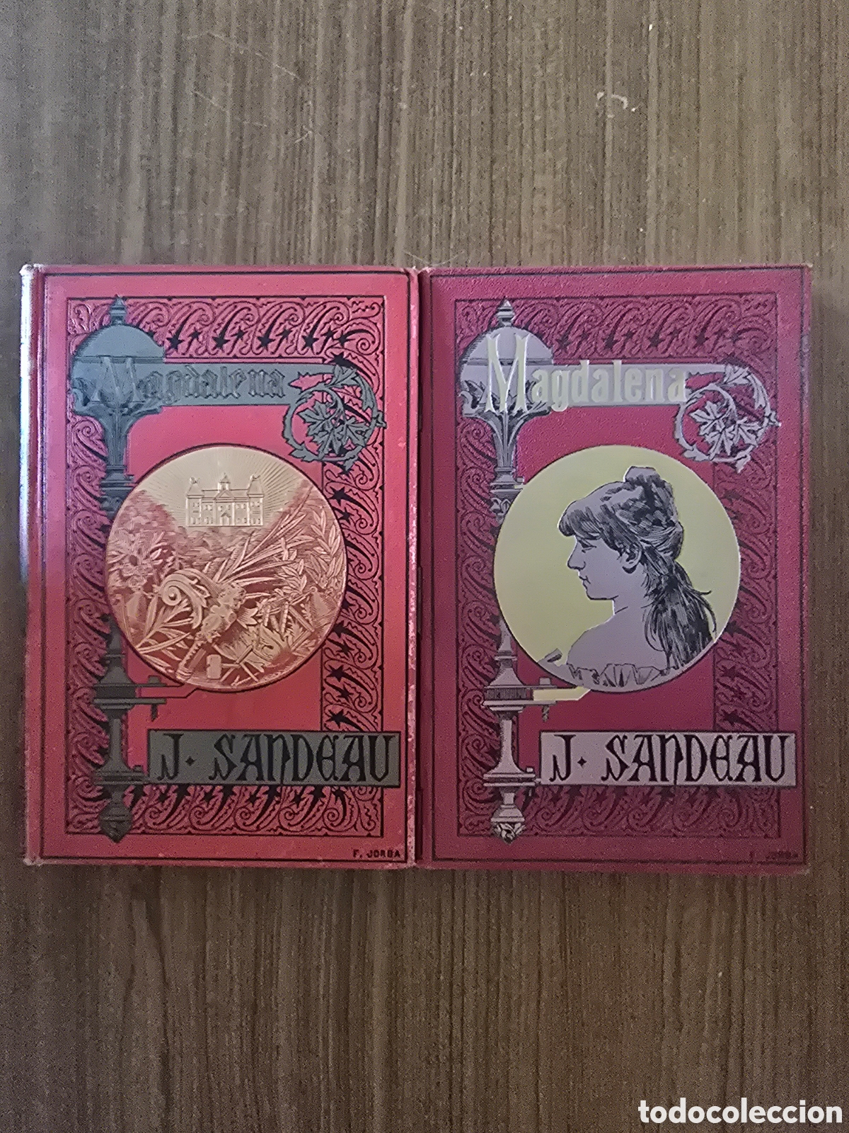 Livros antigos: MAGDALENA,JULIO SANDEAU,2 TOMOS,A&Ntilde;O 1888,(BIBLIOTECA ARTES Y LETRAS)