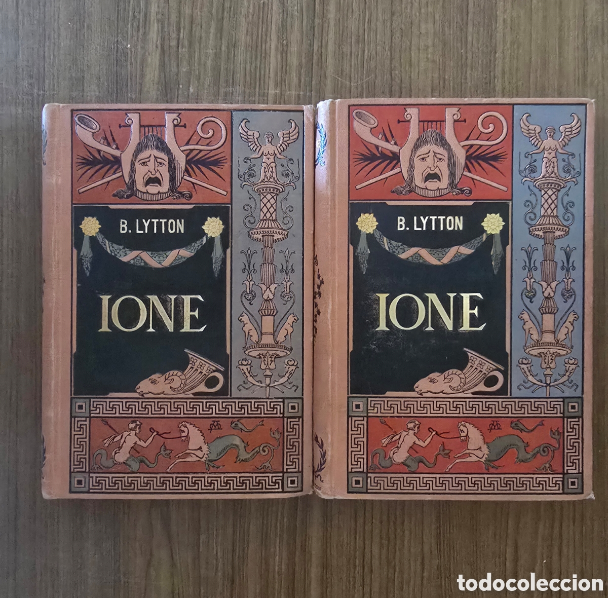 Libri antichi: IONE,ULTIMOS DIAS EN POMPEYA,TOMO I Y II,A&Ntilde;O 1883,(C. VERDAGUER)