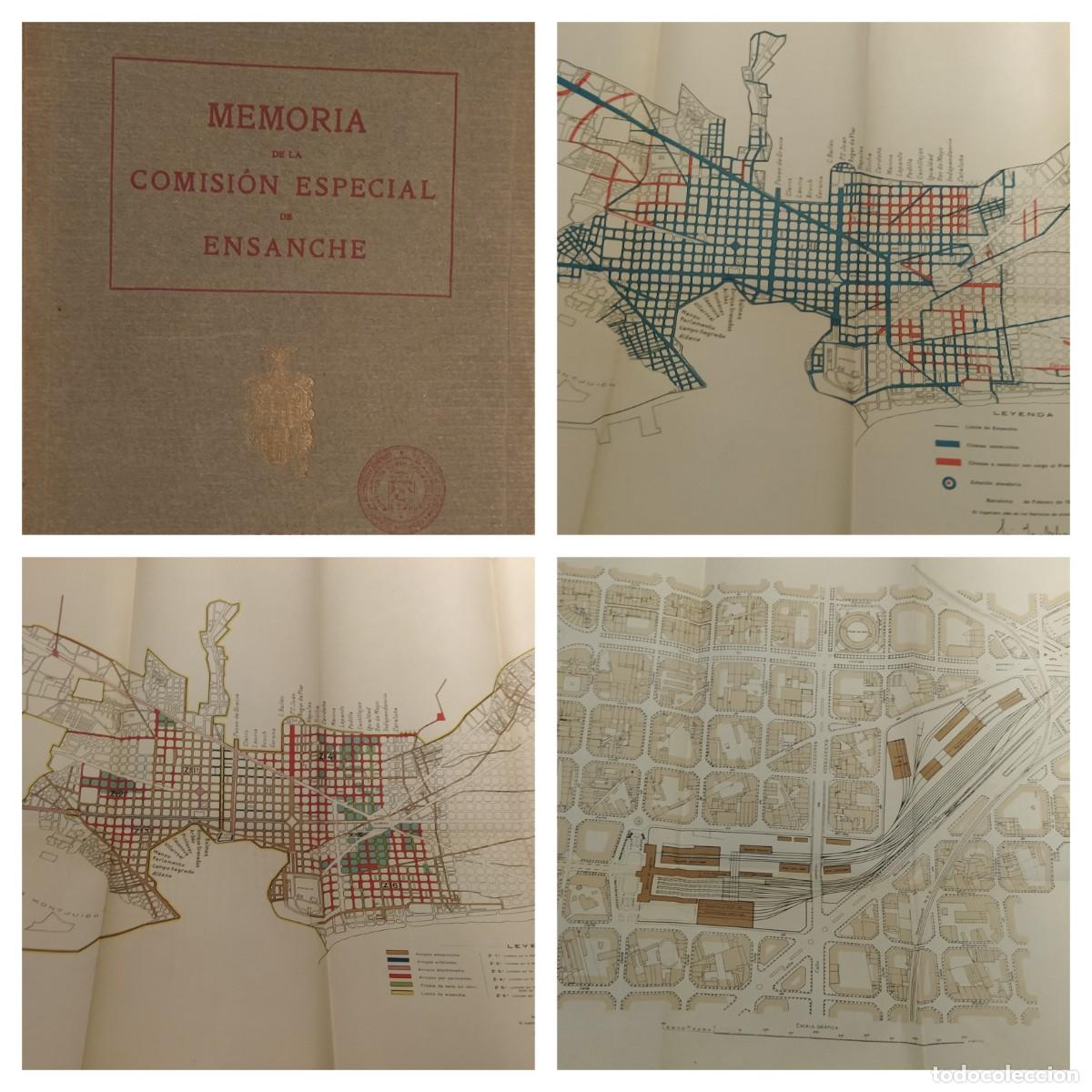 Libros antiguos: BARCELONA - MEMORIA DE LA COMISION ESPECIAL DE ENSANCHE - LIBRO CON MAPAS E IMAGENES -VER FOTOS