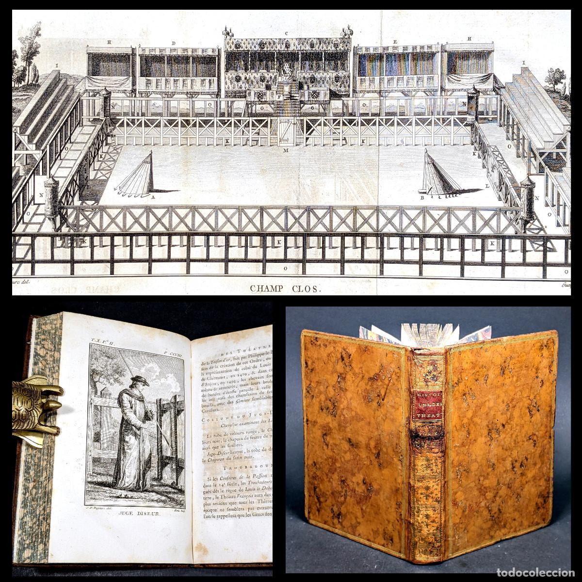 Libros antiguos: A&ntilde;o 1780 1&ordf; ED Juglares Trovadores Combates a caballo y lanza Torneos Justas Escuderos Grabados