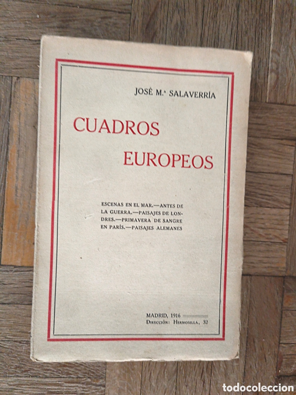 Libros antiguos: Cuadros europeos. Jose Mar&iacute;a Salaverria.
