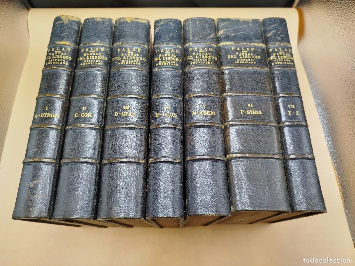 Antiquarische B&uuml;cher: MANUAL DEL LIBRERO HISPANO AMERICANO PALAU PRIMERA EDICION
