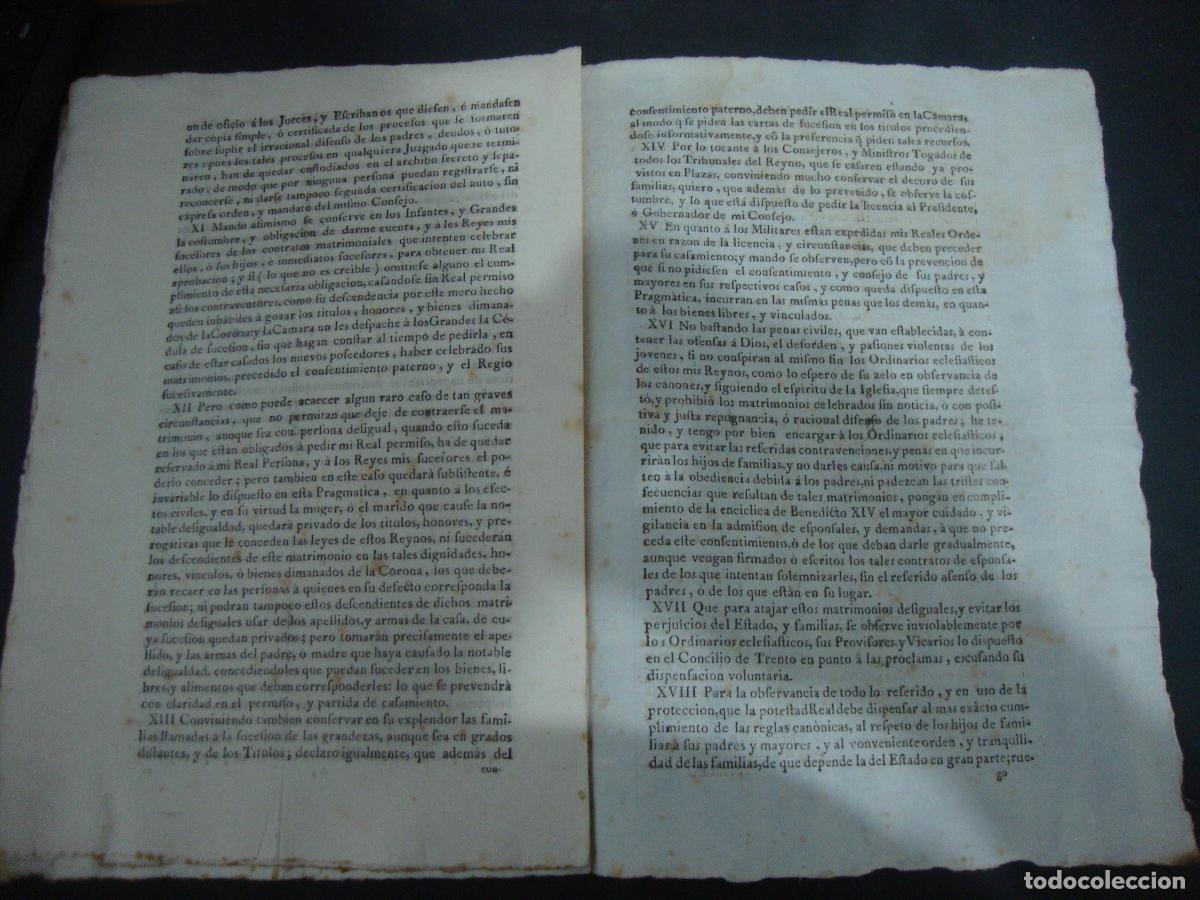 Libros antiguos: PRAGMATICA SANCION A CONSULTA EN MADRID 1776 - Foto 4